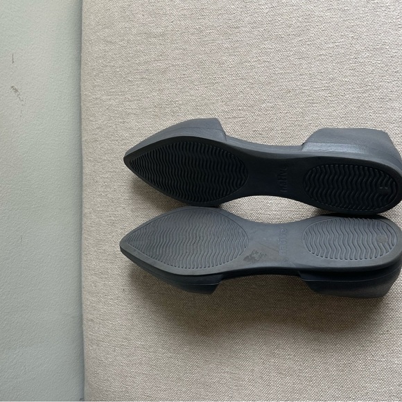 NATIVE Audrey Pointed Toe D’Orsay Slip-on Rubber Flats Size 9 - Picture 3 of 4